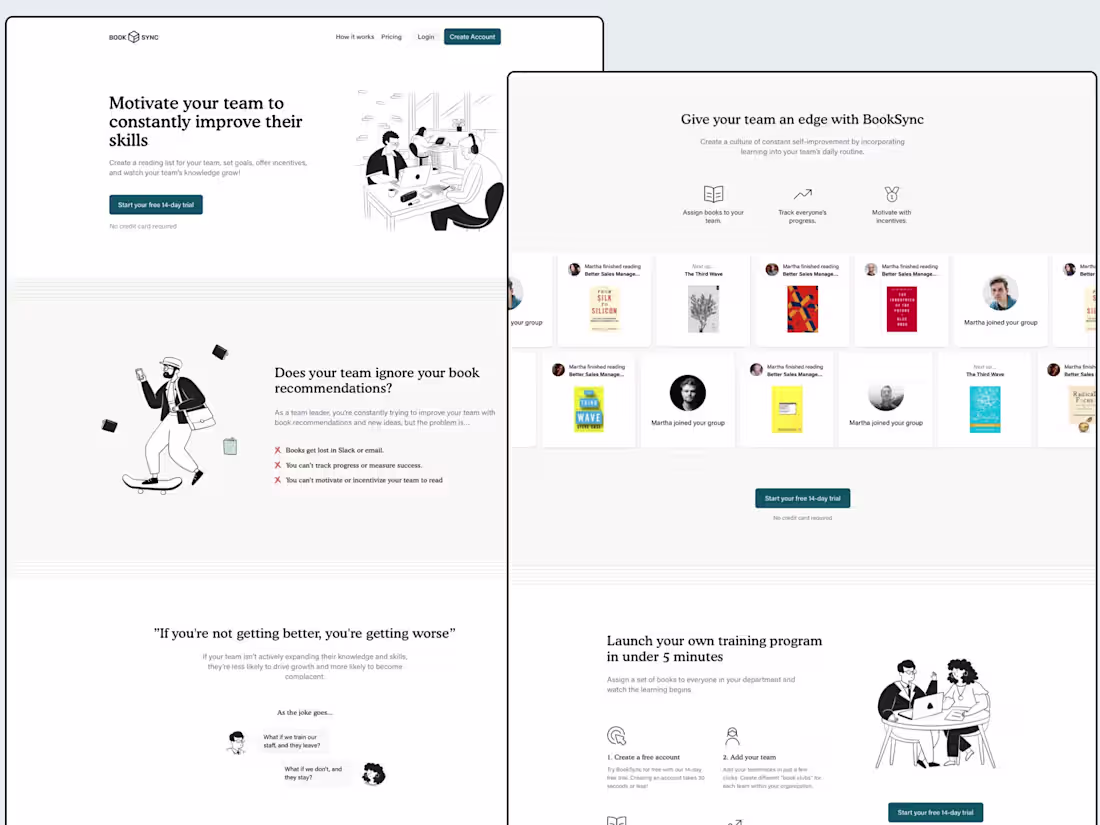 Cover image for Enabling companies to create book clubs & reading lists