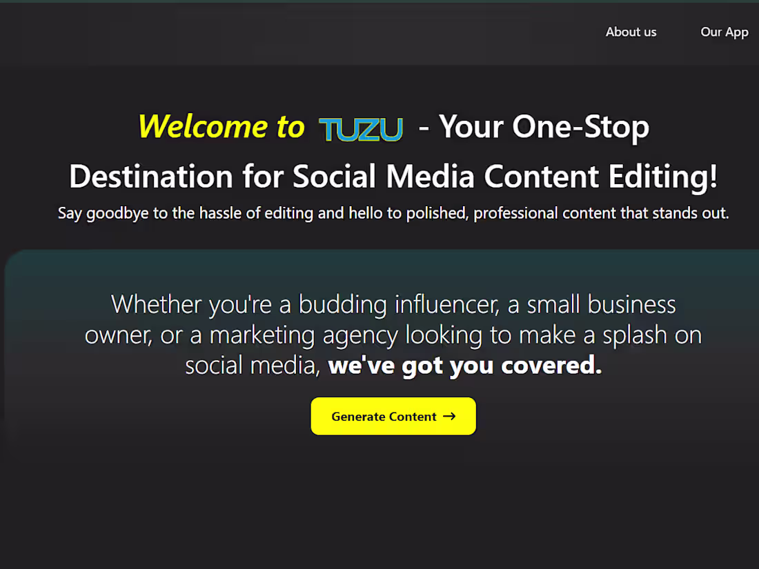 Cover image for TUZU
