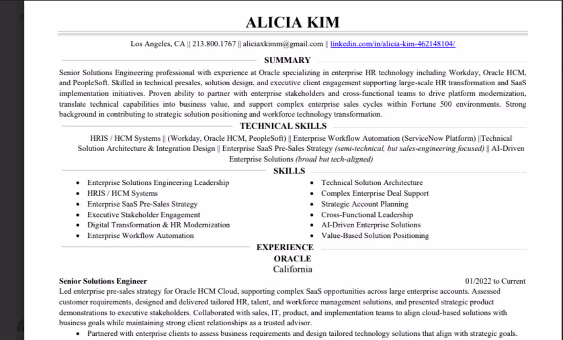 Cover image for Executive Resume 