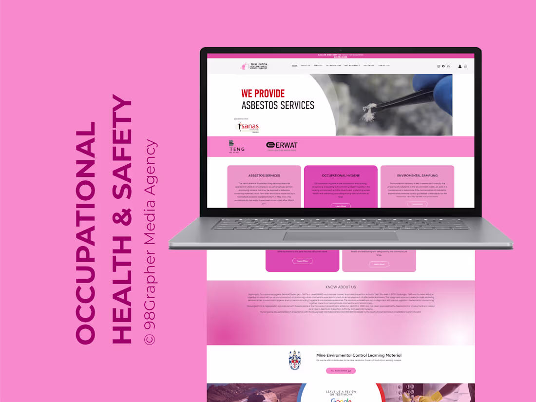 Cover image for Occupational Health & Safety Website