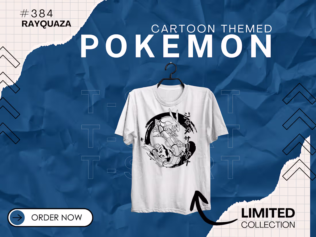 Cover image for Pokémon Themed T-Shirt Design!