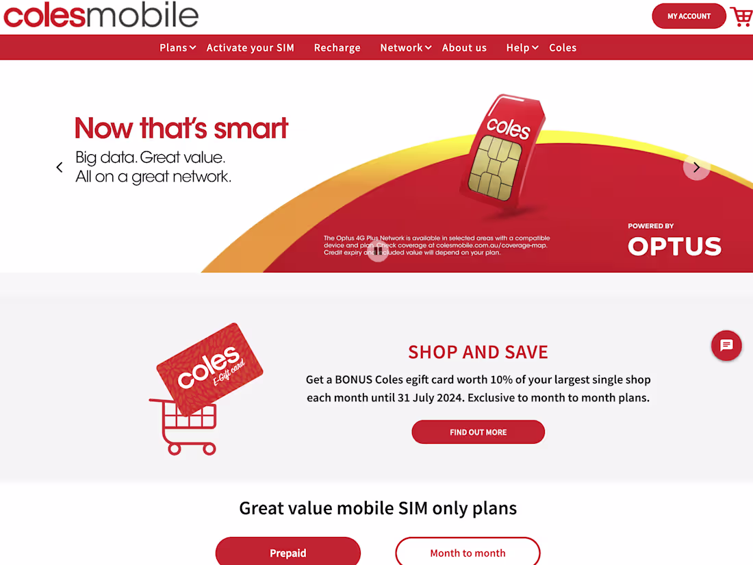 Cover image for Coles Mobile