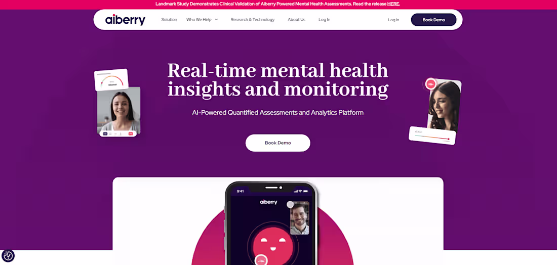 Cover image for Aiberry | AI Powered Mental Healthcare Platform