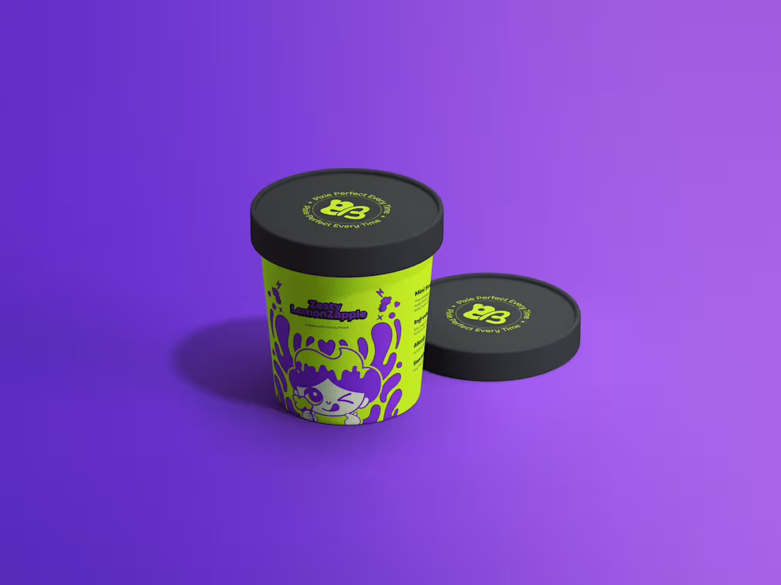 Cover image for Pixie Blast- Ice cream(Brand identity) 