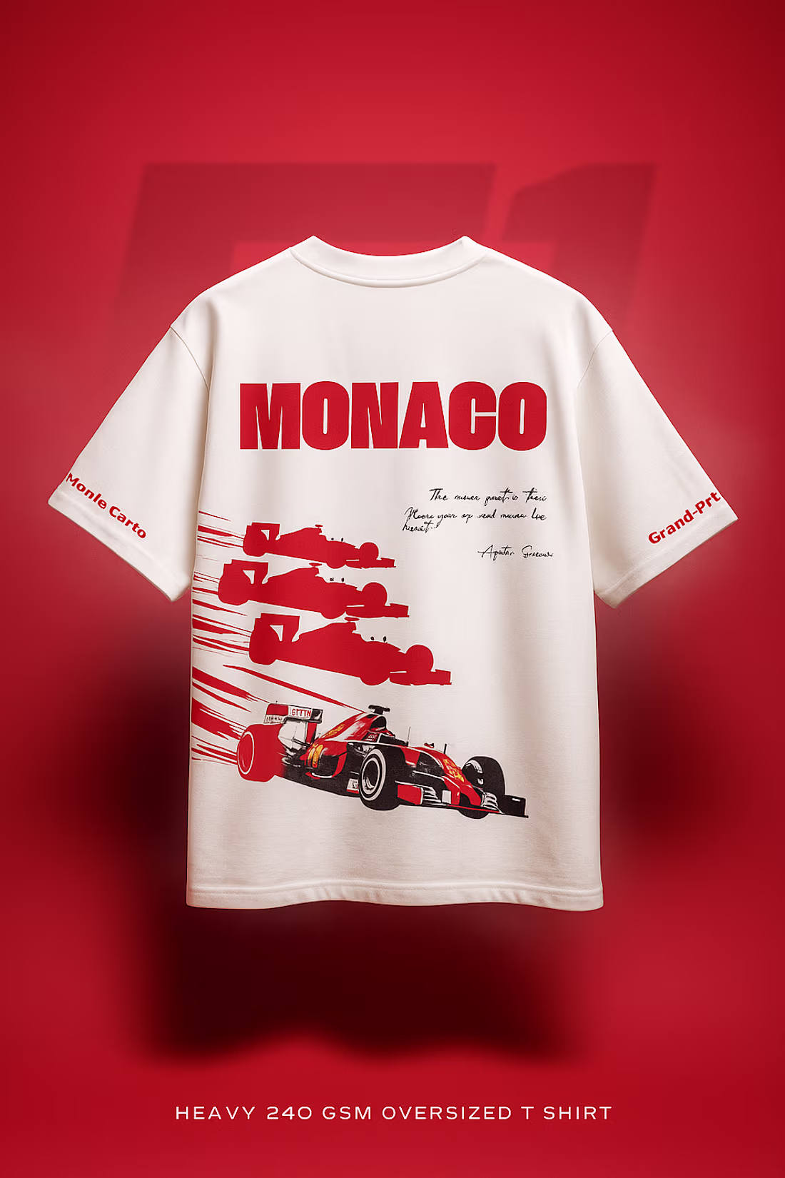 Cover image for A racing-inspired oversized T-shirt design