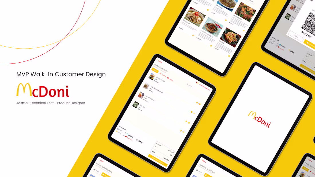 Cover image for MVP Walk-In Customer Design (MCDoni)