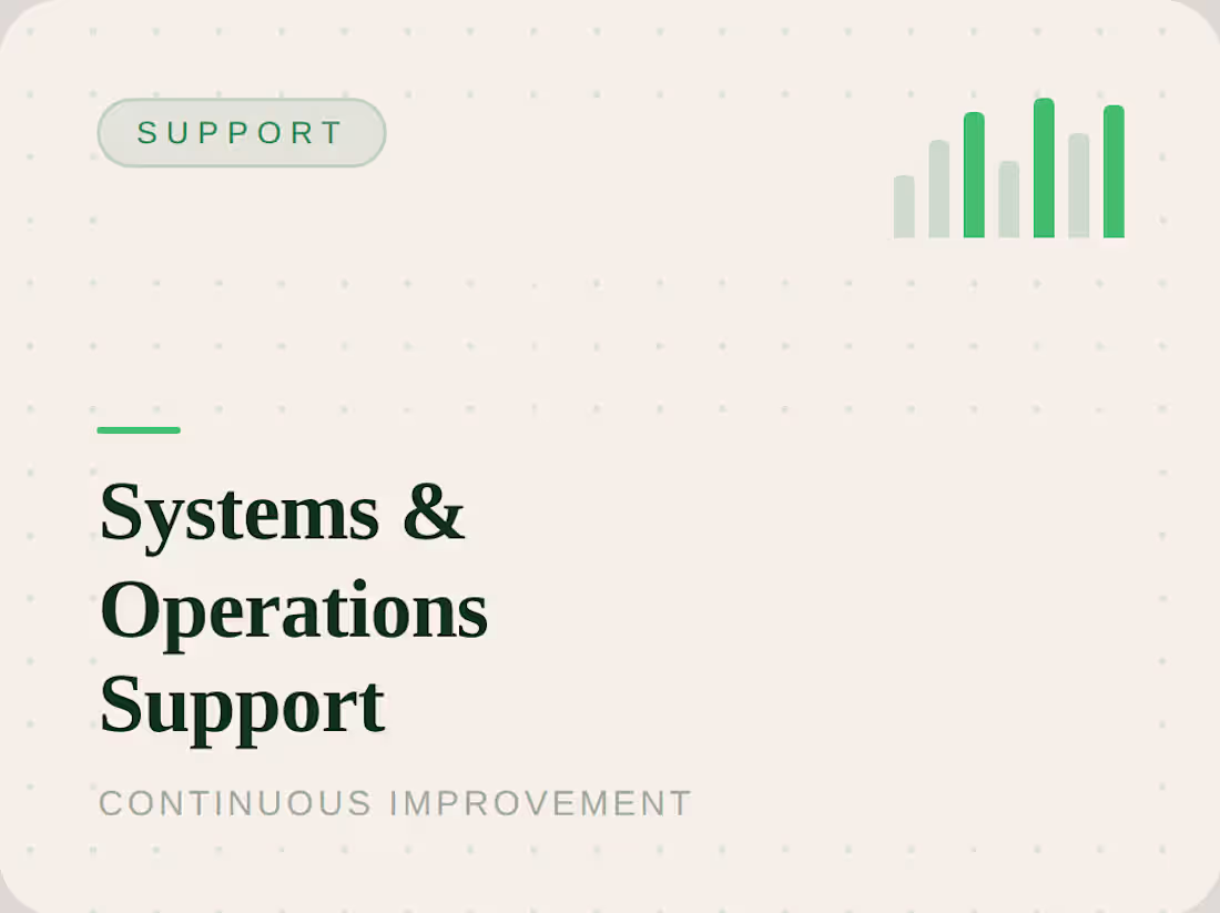 Cover image for I provide ongoing support to