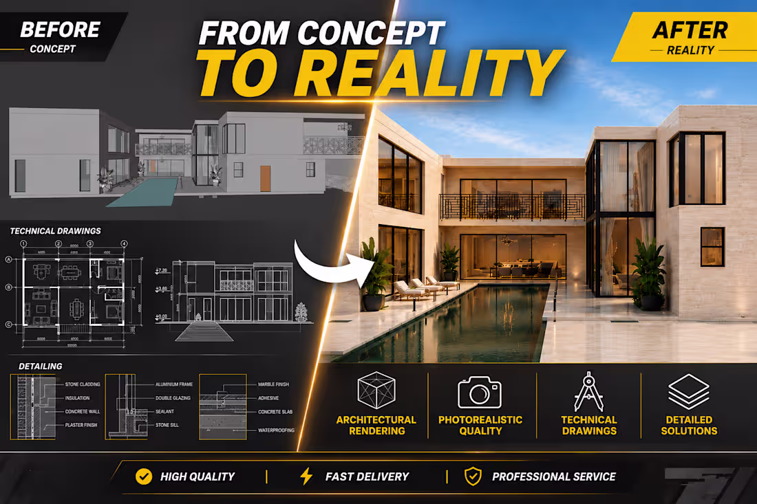 Cover image for Architectural Design, Floor Plans & 3D Renders