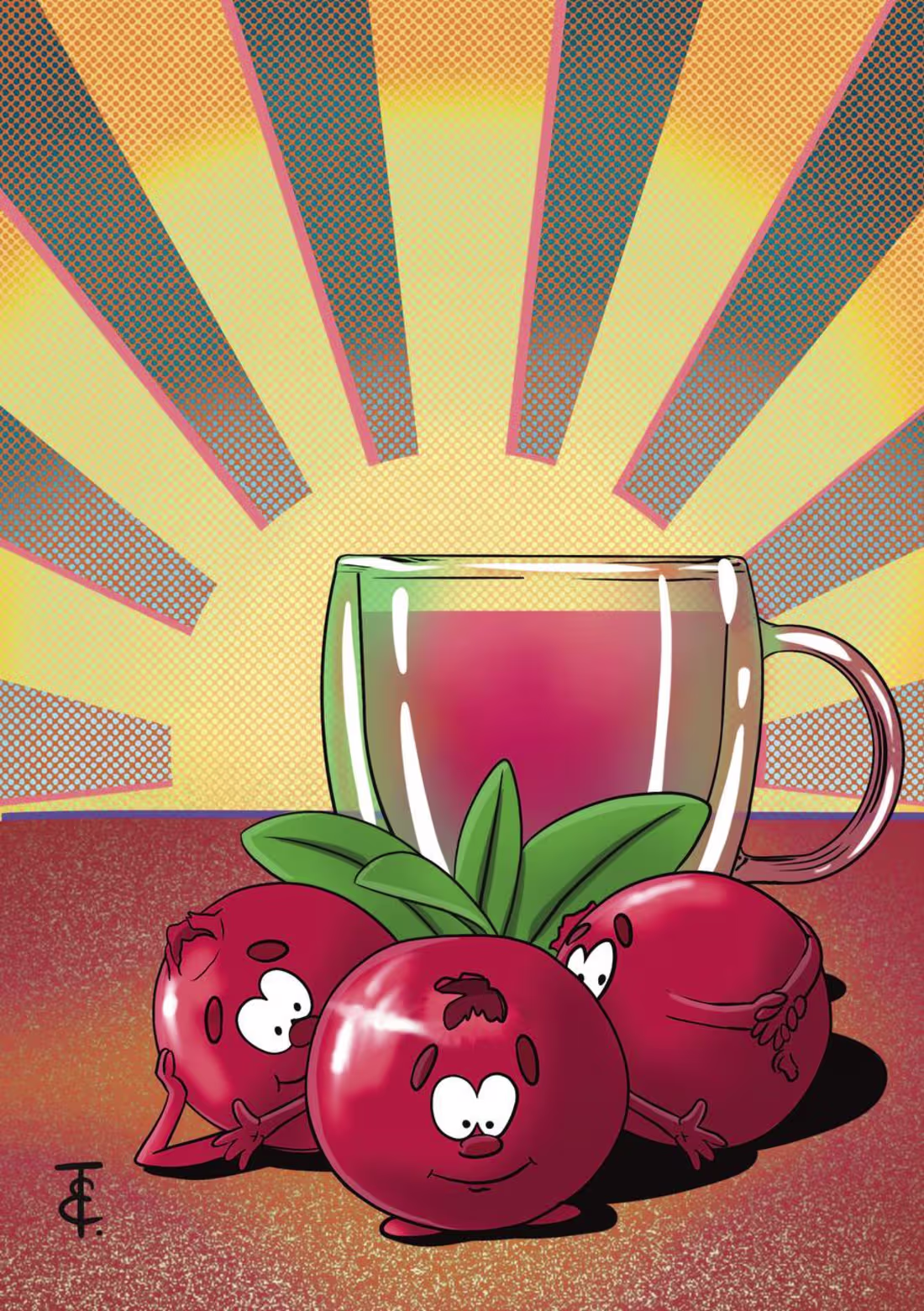 Cover image for Fruit characters for cafe menu