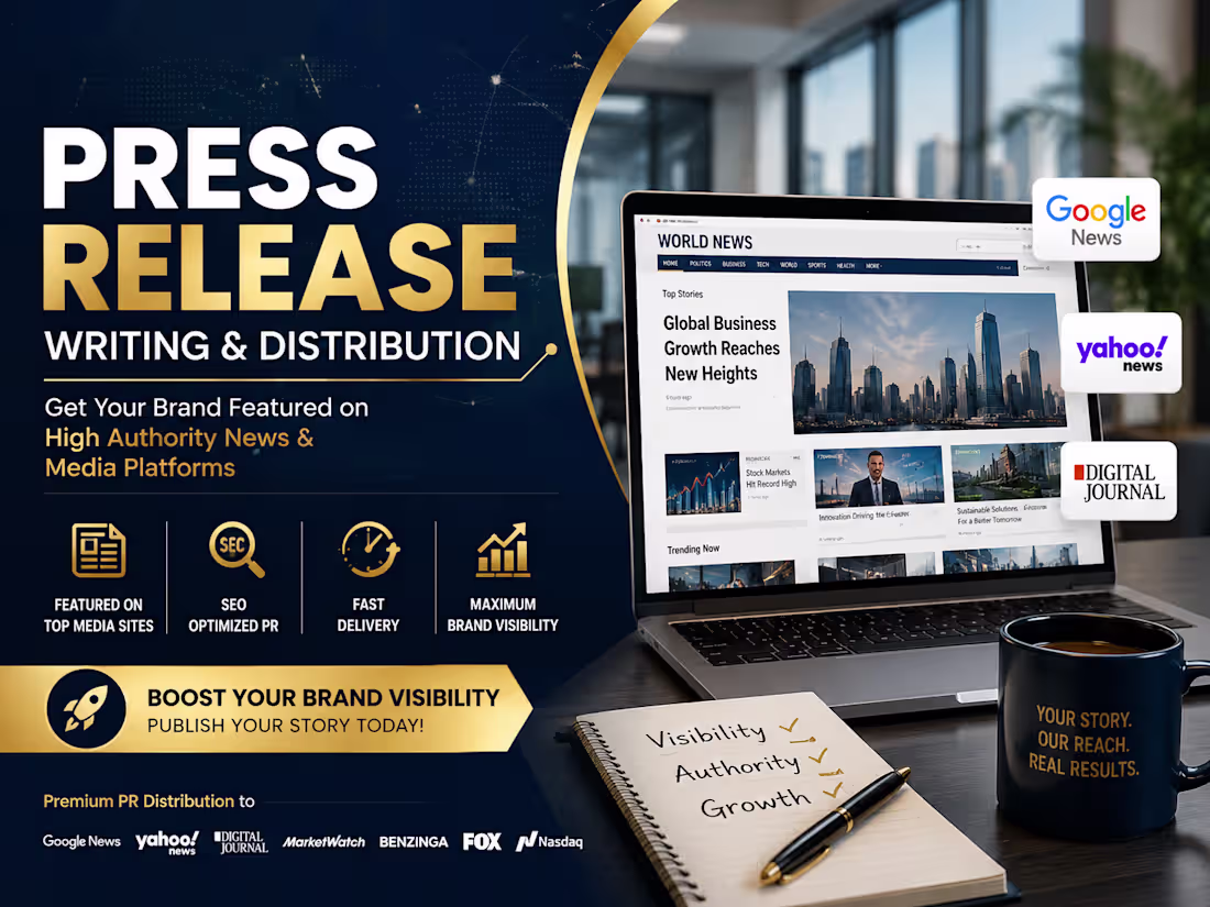 Cover image for Press Release Writing and Distribution