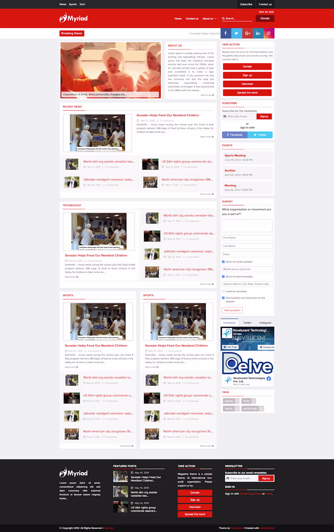 Cover image for Custom NationBuilder theme for Non-Profits,