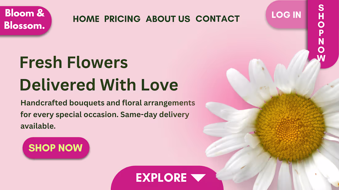 Cover image for Designed a landing page concept