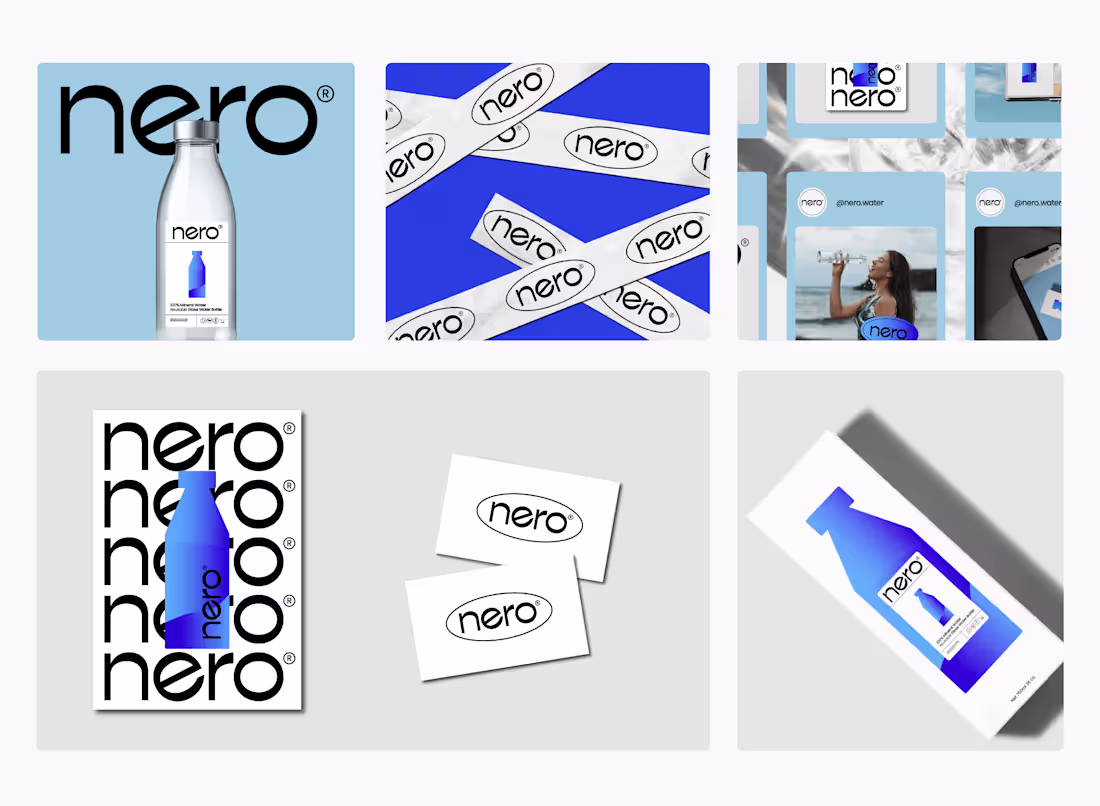 Cover image for NERO® Water Bottles 💧 Brand Design
