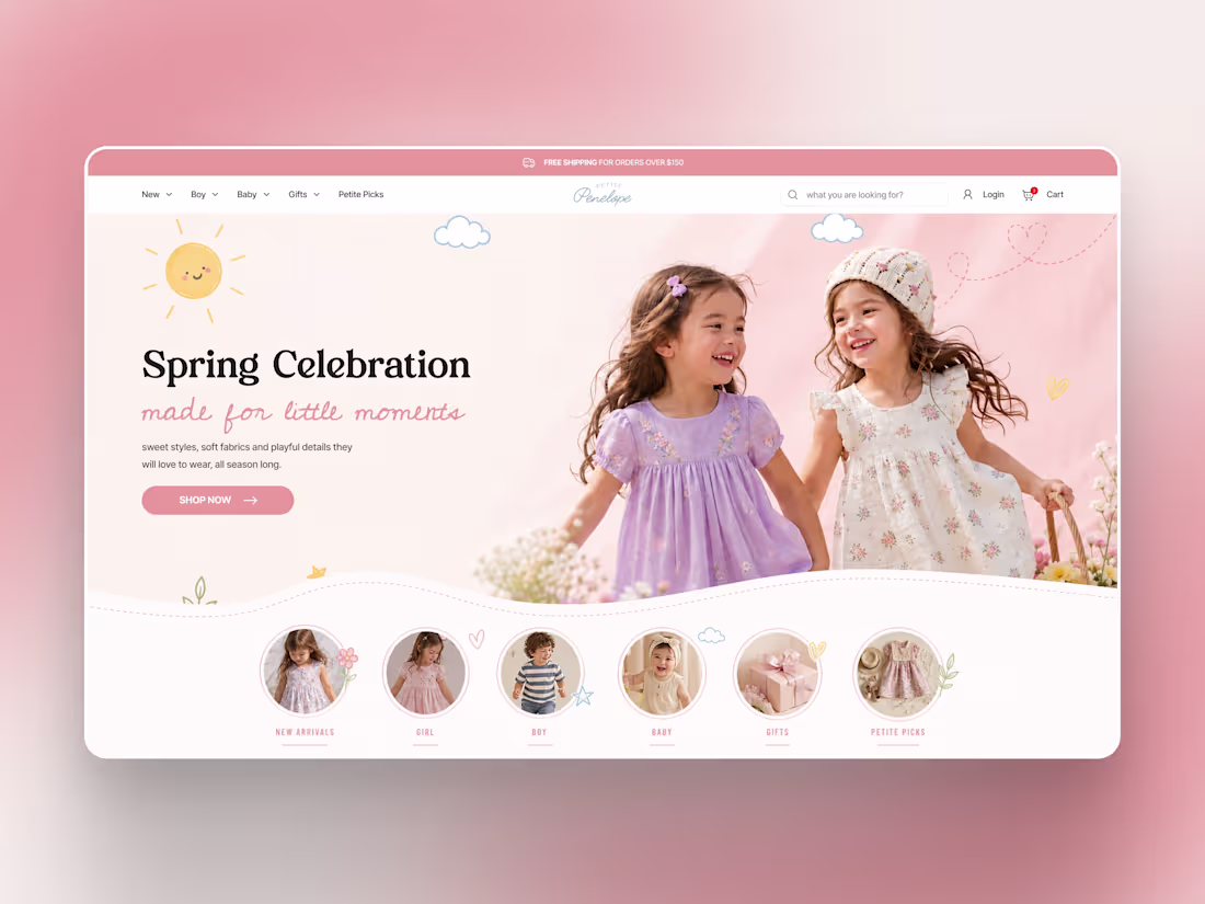 Cover image for Transforming Little Penelope's eCommerce with a New Homepage