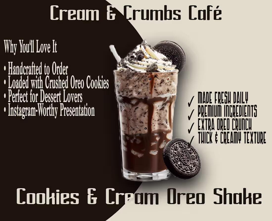 Cover image for Oreo milkshake ad