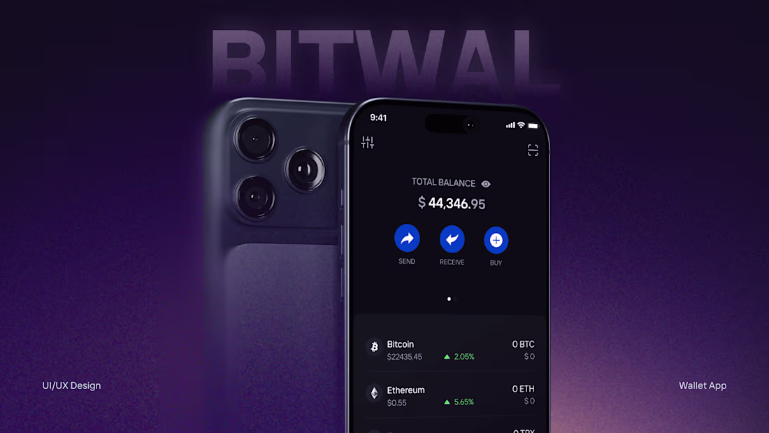 Cover image for BITWAL - A Wallet App UI/UX Design