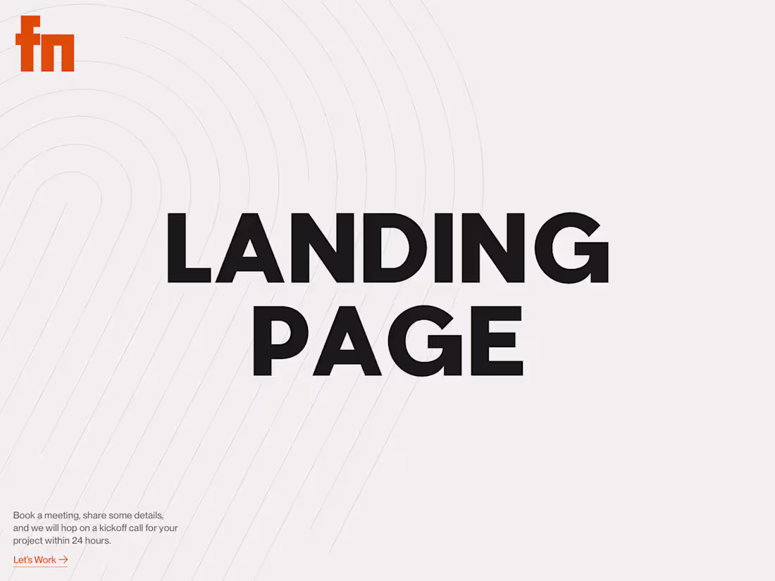 Cover image for Landing Page (Design & Development) 🚀