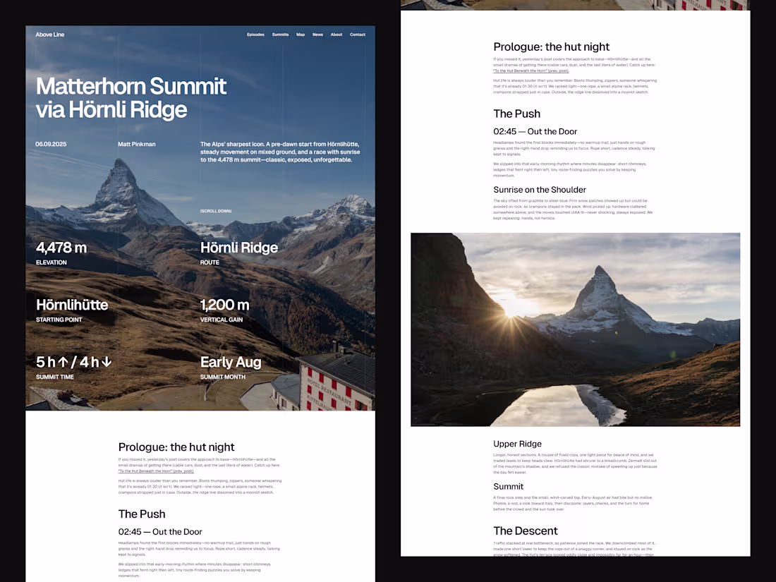 Cover image for Anoter blog post page design - 4 column based layout