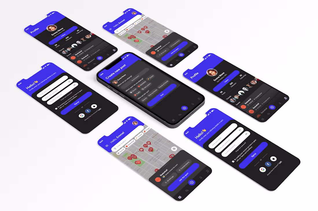 Cover image for #MOBILEAPPUI for SPORTY FINDER
