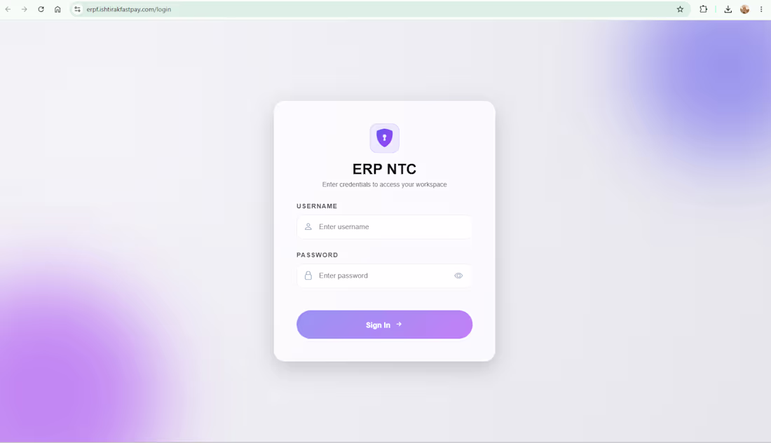 Cover image for ERP NTC – Enterprise Resource