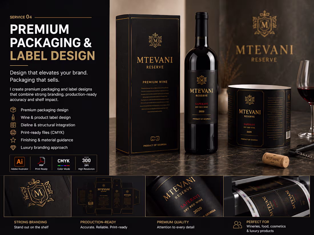 Cover image for Premium Brand Identity & Packaging System