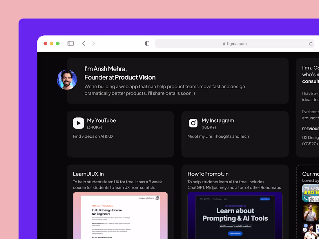 Cover image for Bento Style: Building Website for a YouTuber