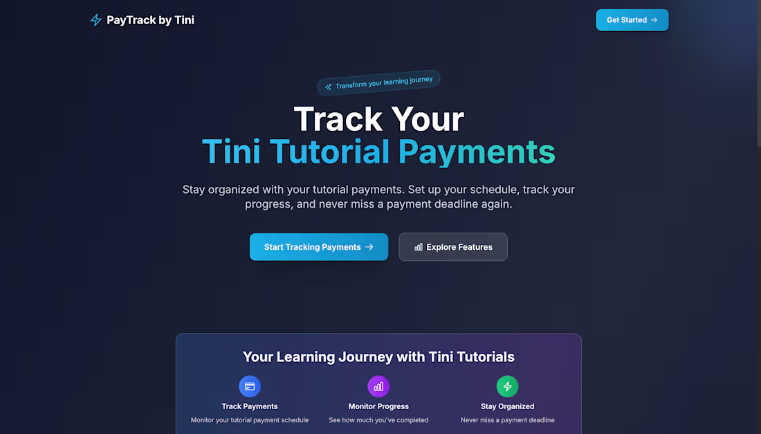 Cover image for A payment tracking application built