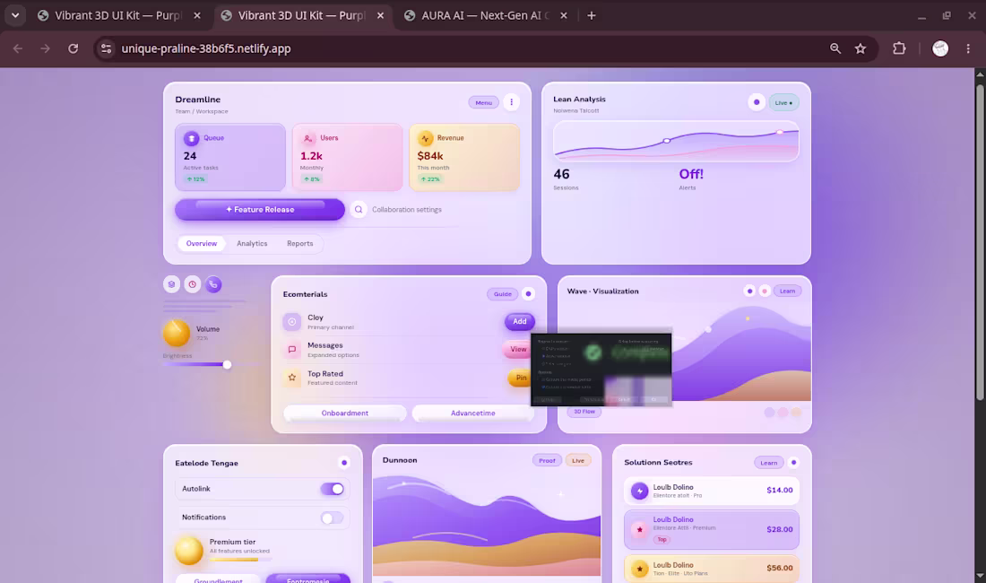 Cover image for A premium, interactive UI Kit