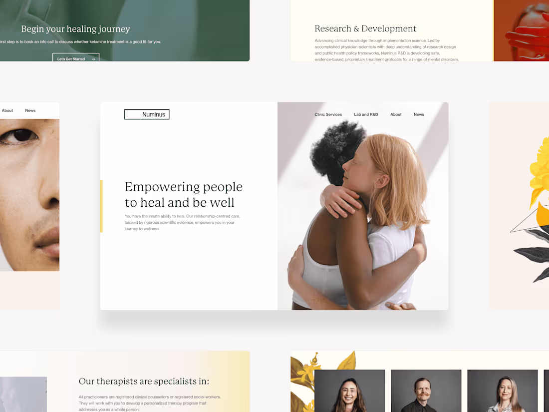 Cover image for UX/UI Design for an Alternative Medicine Company