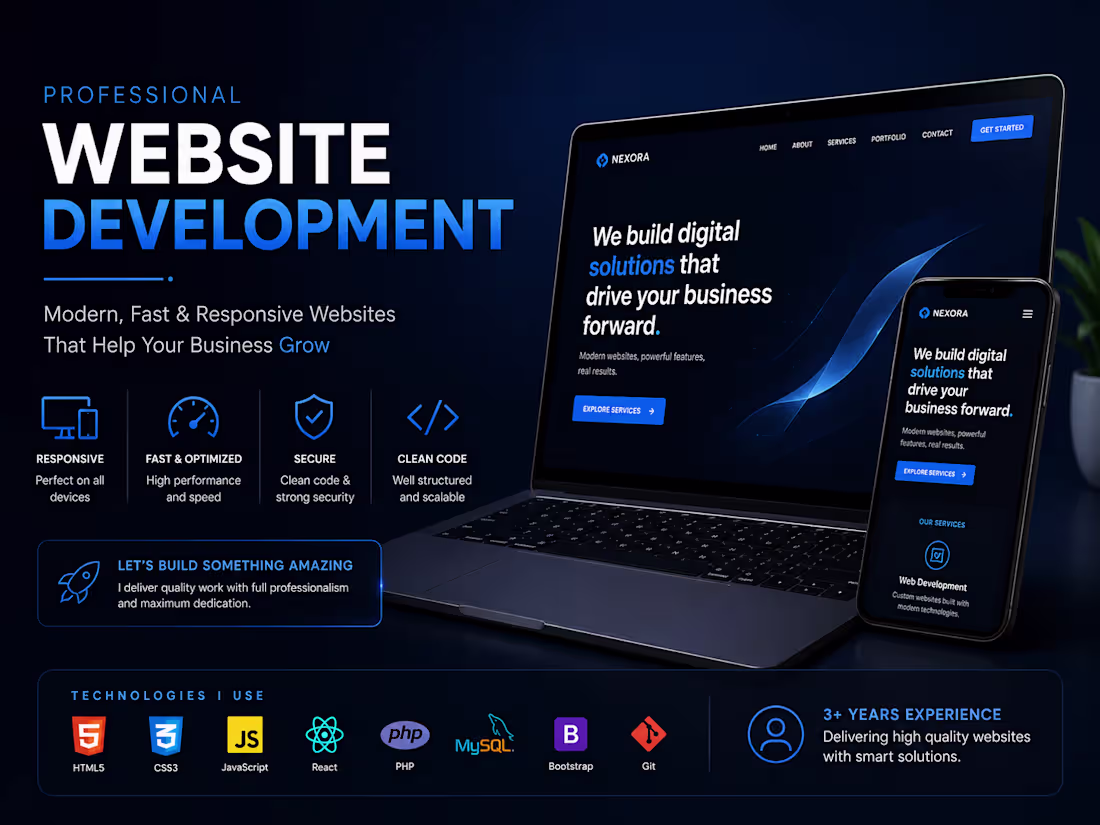 Cover image for Professional Website Development Service