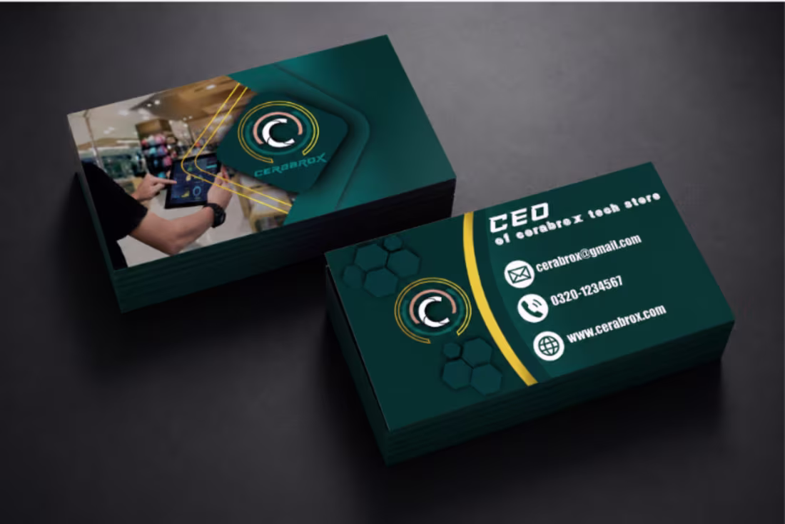 Cover image for visiting card