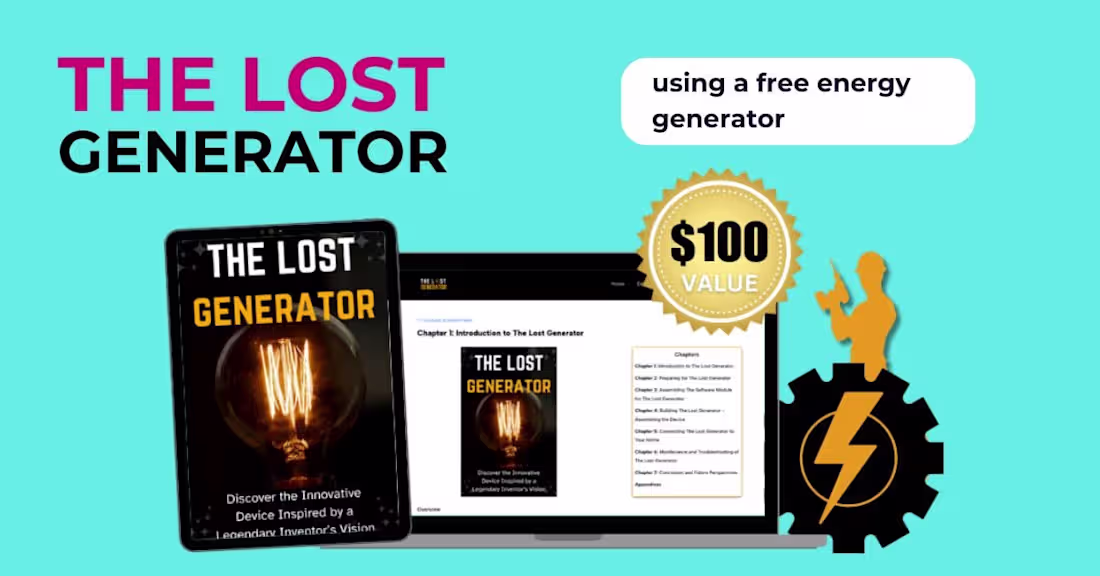 Cover image for The Lost Generator (USER GUIDE) "STEP BY STEP INFO" HOW TO USE?