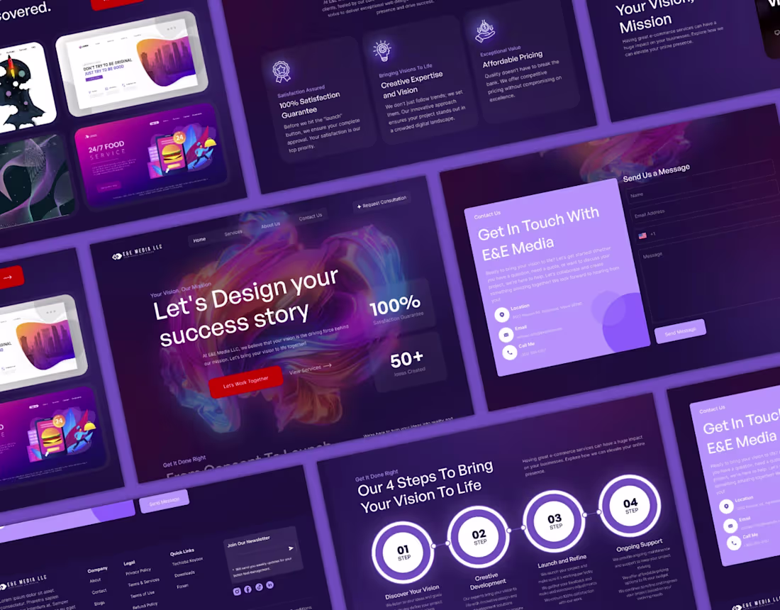 Cover image for Agency Website UI UX Design