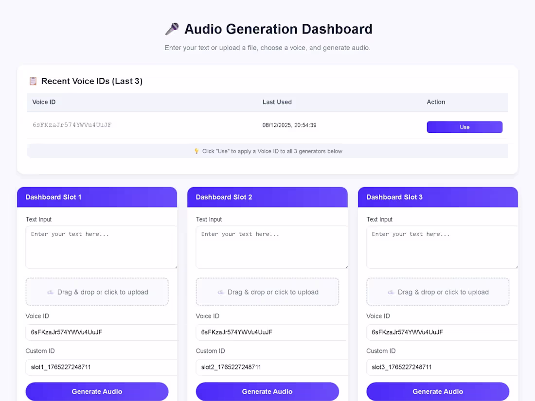 Cover image for Audio Generation Frontend Development
