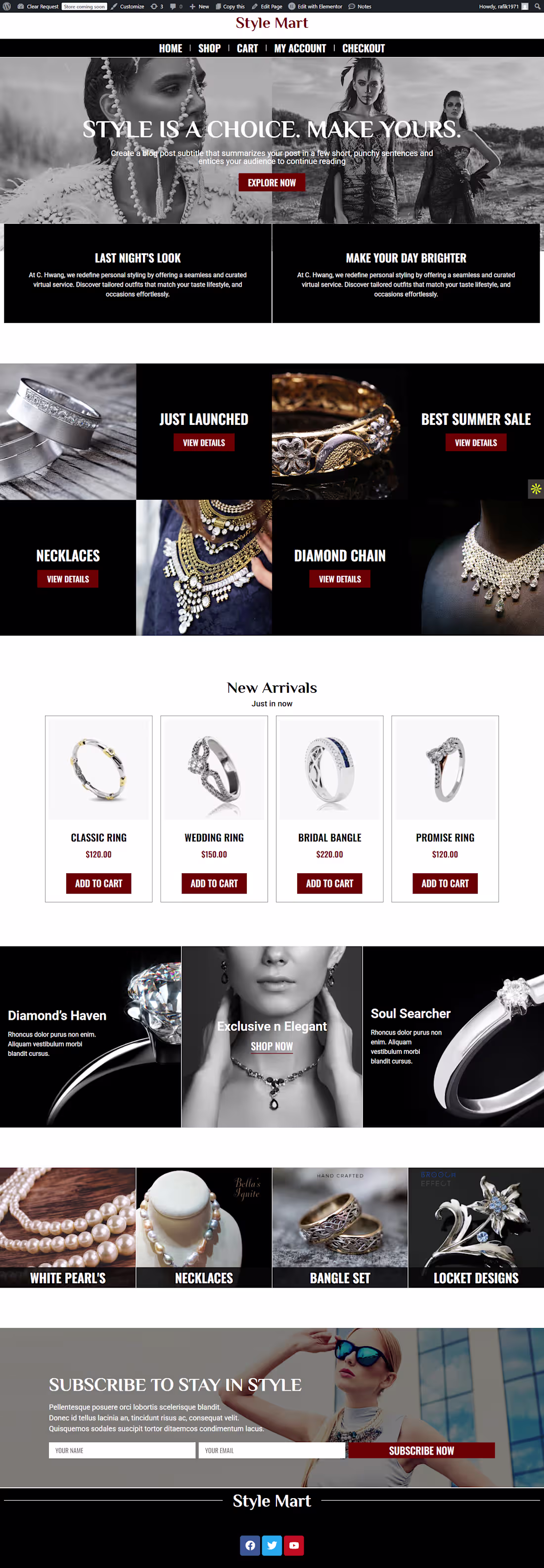 Cover image for Wordppress Woocommerce Website design with