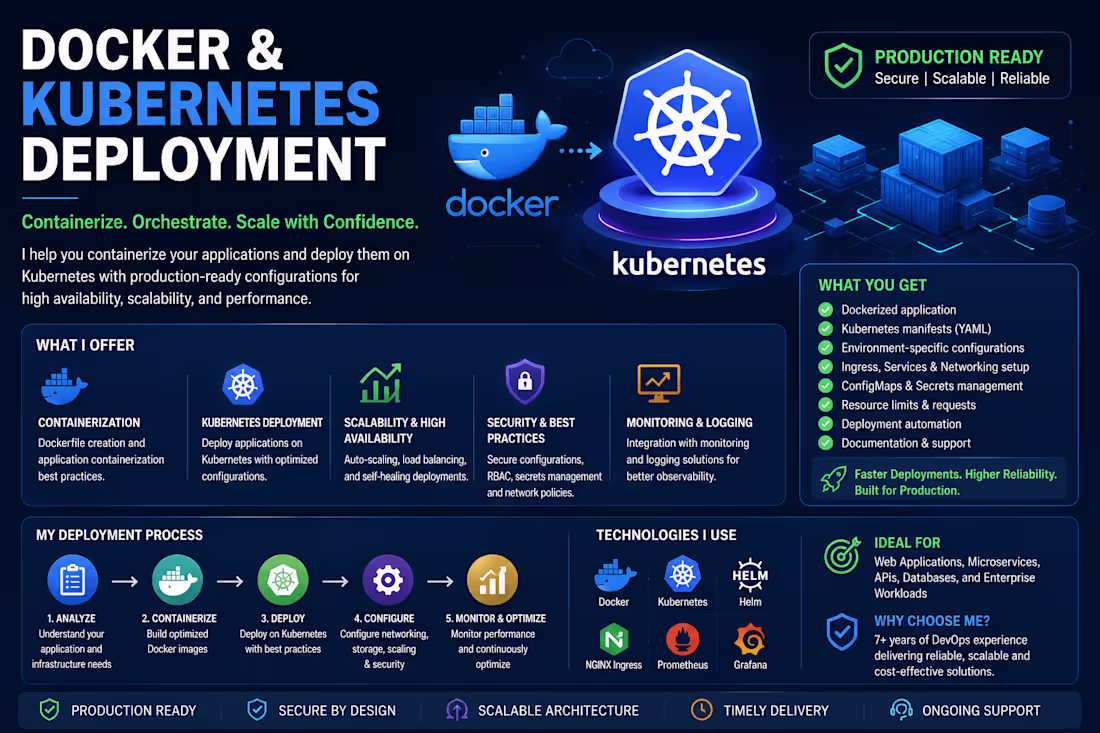 Cover image for Docker & Kubernetes Deployment