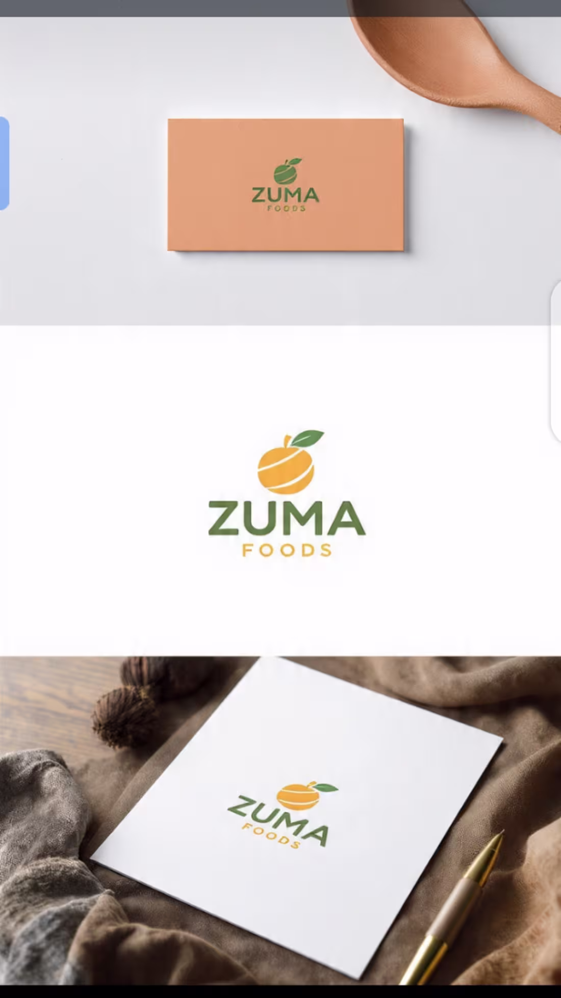 Cover image for Logo & Brand Identity Design for Zuma Foods
