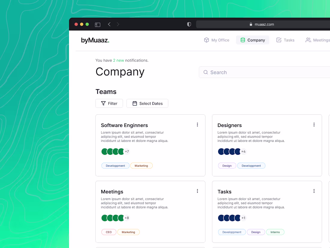 Cover image for Web App UI Design