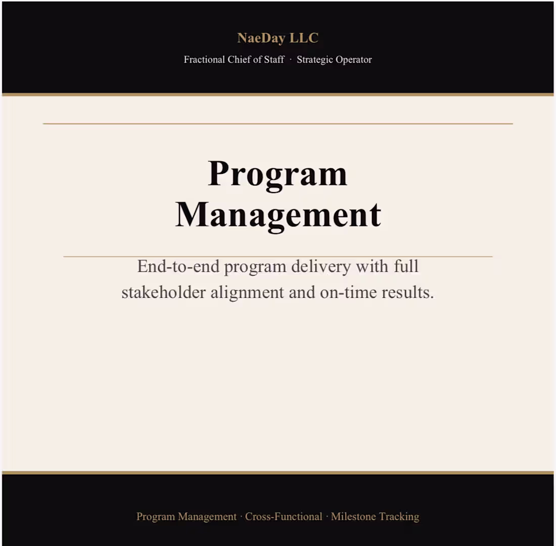 Cover image for Program Management 