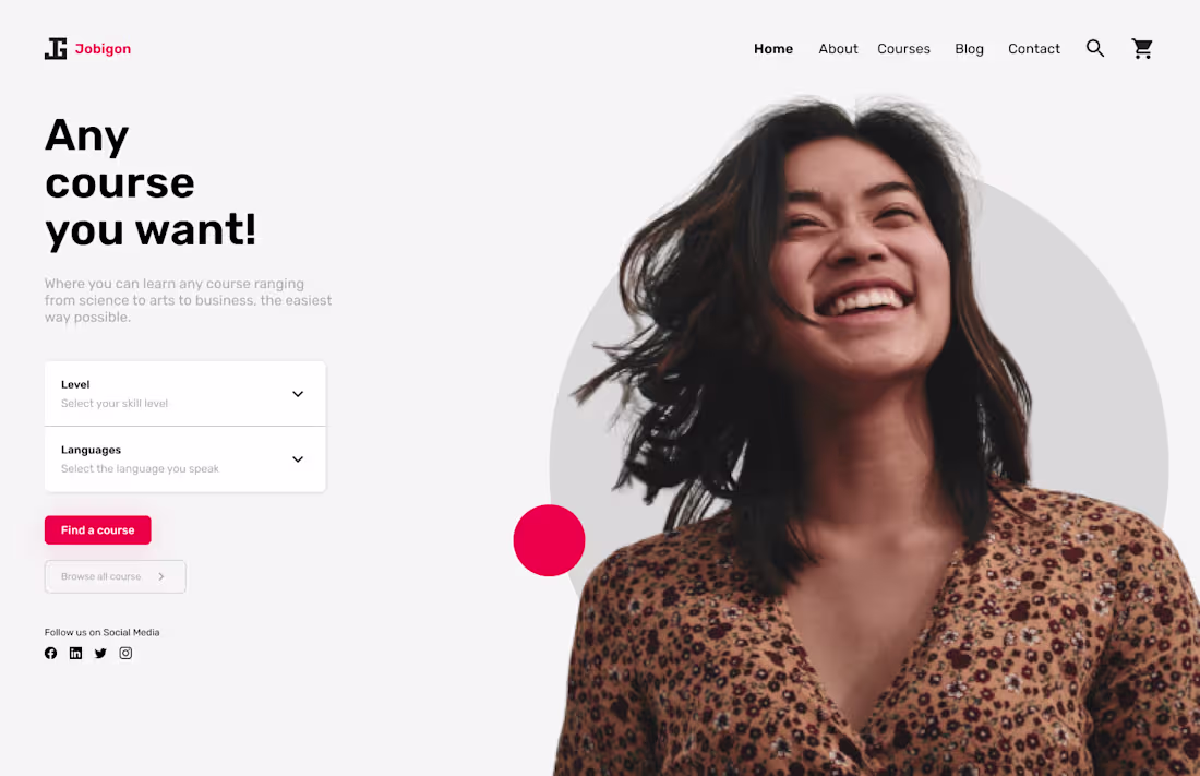 Cover image for Jobigon (An e-learning platform)