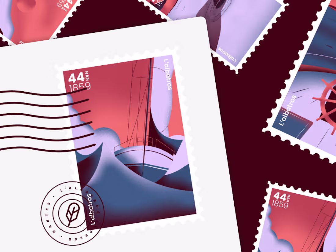 Cover image for Stamps inspired by the poem