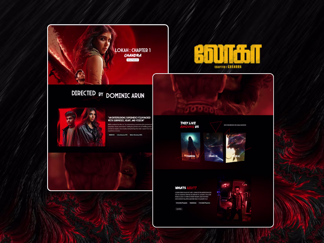 Cover image for Website For The New Lokah Universe From Mollywood