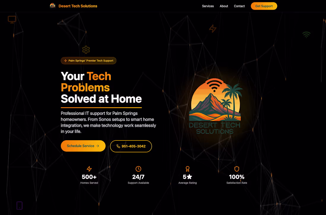 Cover image for IT & Smart Home Services Website
