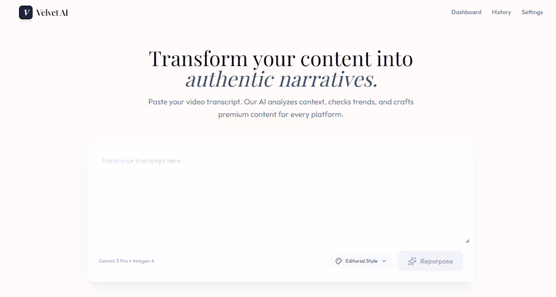 Cover image for Built an AI content Repurposing app in 5 minutes with Google...