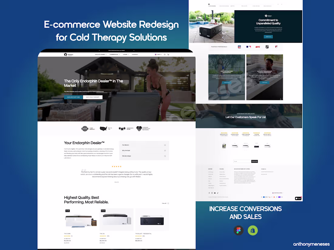 Cover image for E-commerce Website Redesign for Cold Therapy Brand