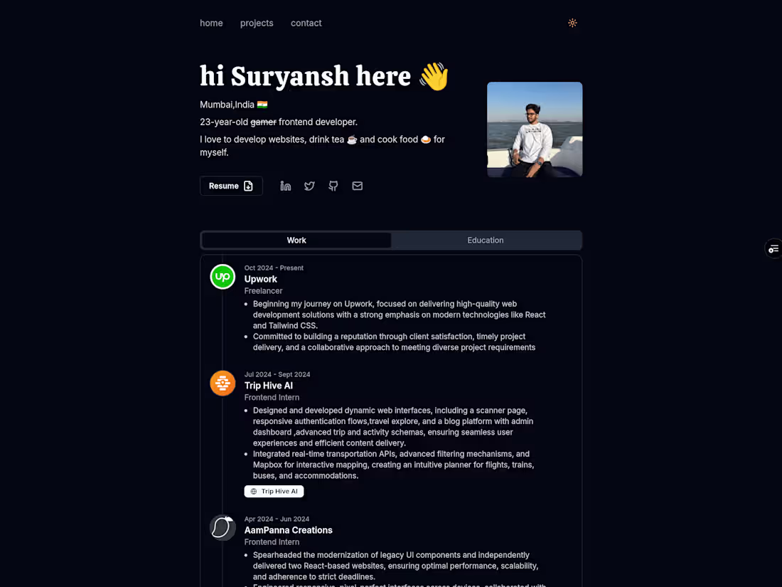 Cover image for Suryansh Chourasia | Portfolio