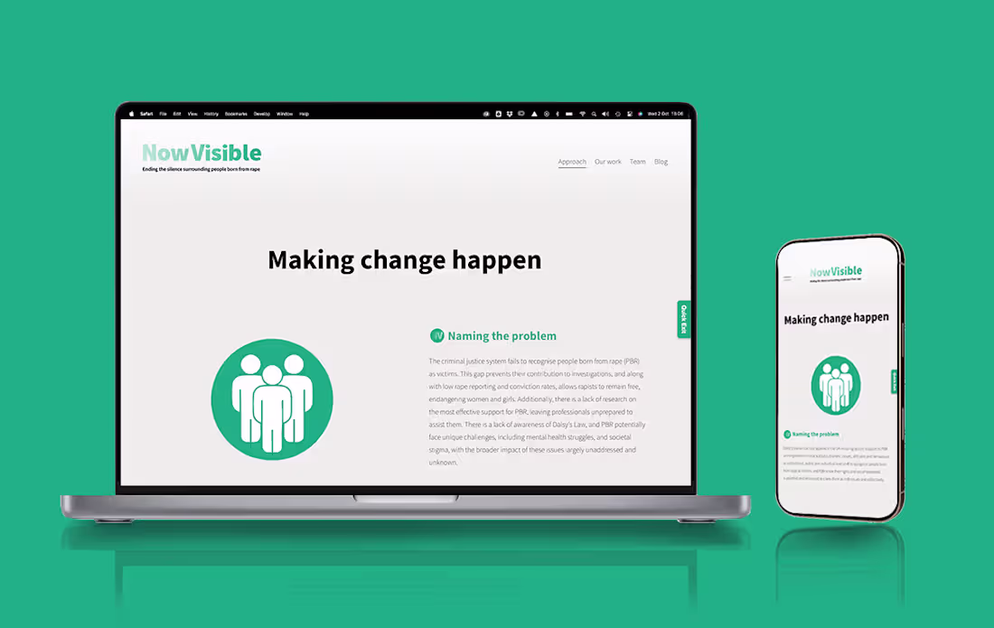 Cover image for Now Visible website - logo