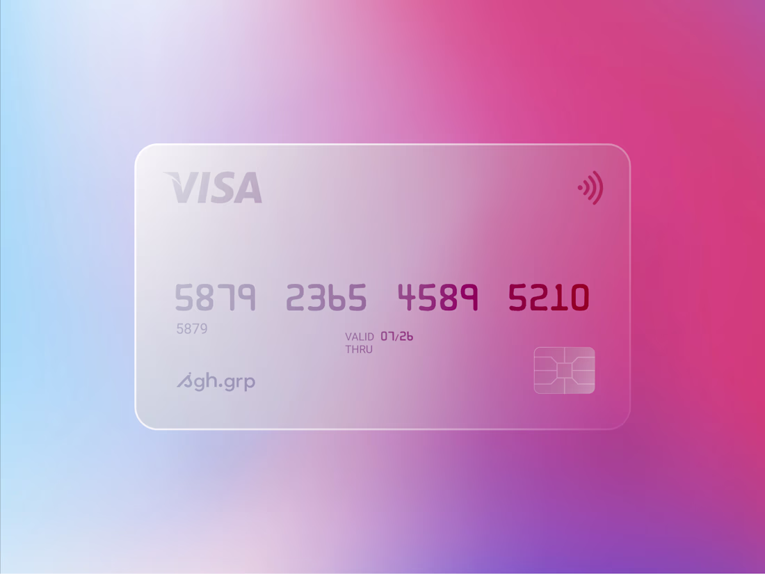 Cover image for A semi-transparent card concept that feels modern, weightles...