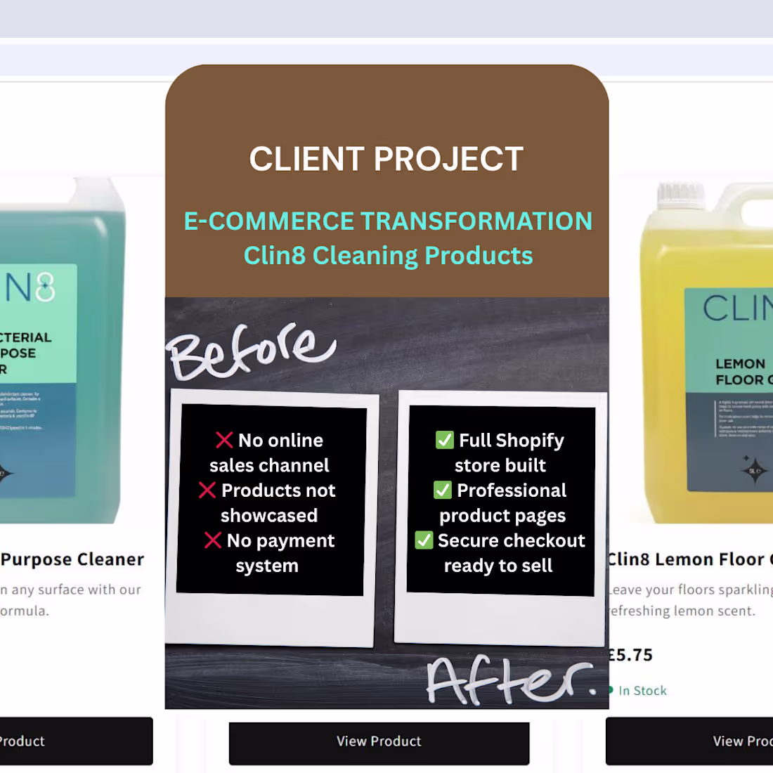 Cover image for Clin8 - Product Uploads, SEO Content & Store Optimization Up...