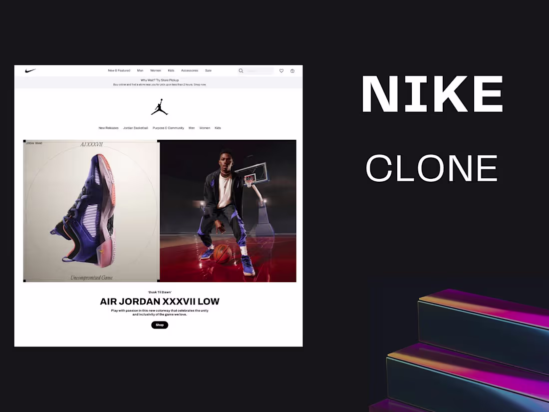 Cover image for Nike / Jordan Online Store